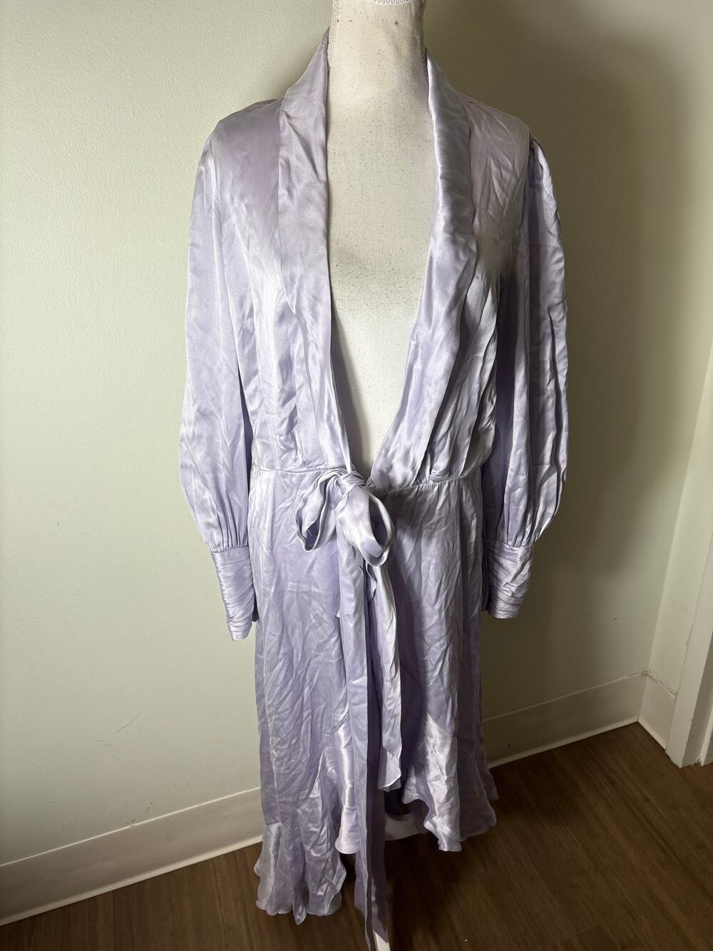 Zimmerman Lilac Silk Wrap Dress Sz 1 (0-2)